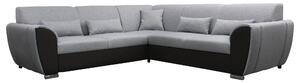 ROHOVÁ SEDAČKA, textil, čierna, svetlosivá Livetastic - Sedačky, Online Only