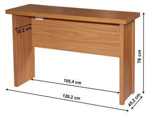KONDELA Písací stôl, čerešňa americká, OSCAR T02