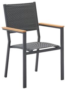 ZÁHRADNÁ STOLIČKA, drevo, kov, textil Ambia Garden - Série záhradného nábytku, Online Only
