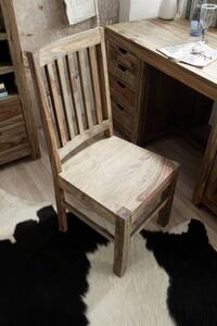 GREY WOOD Jedálenská stolička drevená - mriežkované operadlo, palisander