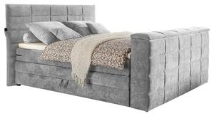 BOXSPRINGOVÁ POSTEĽ, 180/200 cm, strieborná Carryhome - Online Only spálne, Online Only