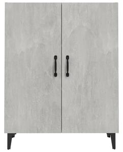 Komoda betónová sivá 70x34x90 cm spracované drevo