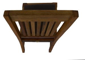OLDTIME Jedálenská stolička čalúnené sedadlo, staré drevo