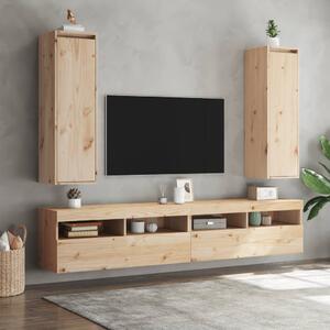 Nástenné skrinky 2 ks 30x30x100 cm masívne borovicové drevo