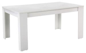 TEMPO Jedálenský stôl, biela, 160x90 cm, TOMY NEW