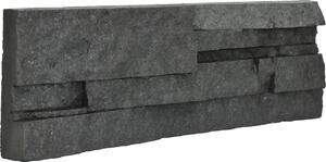 Obklad Vaspo kameň lámaný tmavo sivá 10,7x36 cm reliéfna V53006