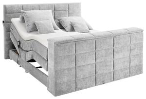 BOXSPRINGOVÁ POSTEĽ, 180/200 cm, strieborná Carryhome - Online Only spálne, Online Only