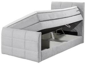 BOXSPRINGOVÁ POSTEĽ, 100/200 cm, svetlosivá MID.YOU - Online Only spálne, Online Only