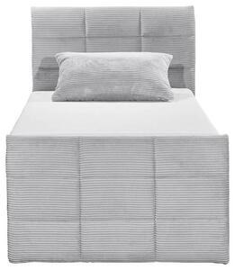 BOXSPRINGOVÁ POSTEĽ, 100/200 cm, svetlosivá MID.YOU - Online Only spálne, Online Only