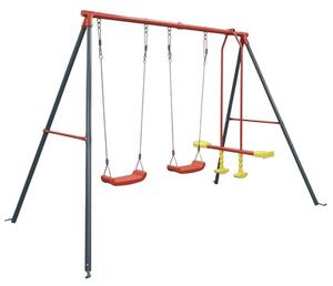 Záhradná hojdačka pre deti FUN TRIO viacfarebná KRE1067