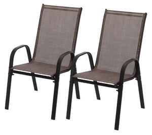 Set záhradných stoličiek ORIANA hnedé NEO3678 (2 ks)