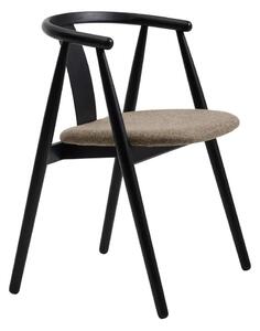 Čierna/béžová jedálenská stolička Relate – Unique Furniture