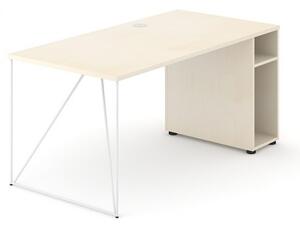NARBUTAS - Pracovný stôl AIR s otvorenou policou (P) 160x80