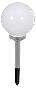 Solárna záhradná lampa v tvare gule 20 cm