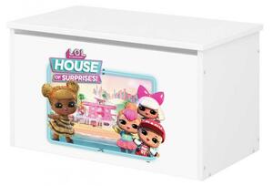 BabyBoo box na hračky biely LOL Surprise House of Surprise