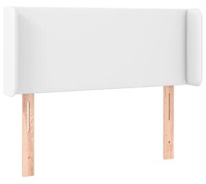 Čelo postele biele 93x16x78/88 cm umelá koža