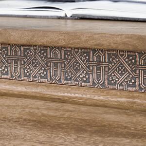KONFERENČNÝ STOLÍK, farby sheesham, drevo, kov, 110/60/50 cm Landscape - Stolíky do obývačky