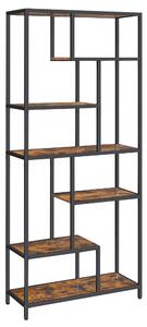 REGÁL, hnedá, čierna, 80/180/30 cm Boxxx - Online Only drobný nábytok, Online Only