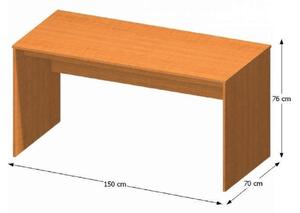 KONDELA Písací stôl 150, čerešňa, TEMPO AS NEW 020 PI