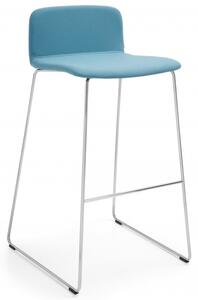 ProfiM - Čalúnená barová stolička COM K42CV s lamelovým podstavcom