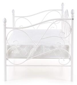 Jednolôžková kovová posteľ Sumatra 90x200 - biela
