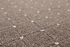 Condor Carpets Kusový koberec Udinese hnedý kruh - 100x100 (priemer) kruh cm
