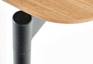 Rozkladací jedálenský stôl MARTO, 170-250x76x100, dub prírodný/čierna