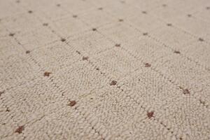 Vopi koberce Kusový koberec Udinese béžový srdca - 100x120 srdce cm
