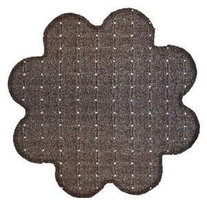 Vopi koberce Kusový koberec Udinese hnedý kvietok - 120x120 kvietok cm