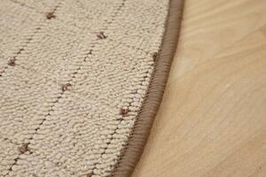 Vopi koberce Kusový koberec Udinese béžový ovál - 80x150 cm