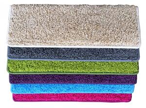 Vopi koberce Nášľapy na schody Color shaggy béžový obdĺžnik, samolepiaci - 25x80 obdĺžnik (rozmer vrátane ohybu)