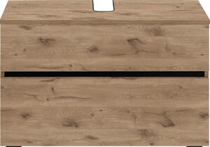 Skrinka pod umývadlo v dekore duba v prírodnej farbe 80x55 cm Wisla – Støraa