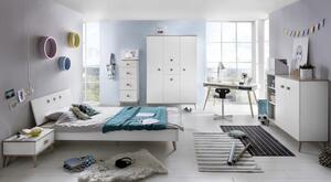 KOMODA, biela, farby duba, 46/121/40 cm Modern Living - Online Only detský nábytok, Online Only