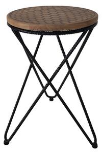 HONEY stolička / príručný stolík čierna Roxor