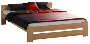 Vyvýšená masívna posteľ Euro 180x200 cm vrátane roštu Jelša