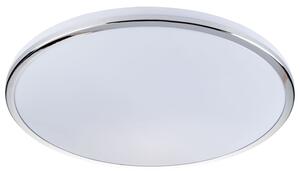LIVARNO home Stropná LED lampa, okrúhla (ozdobný prstenec chrómový) (100350407)