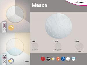 Rabalux 1507 LED prisadené stropné svietidlo Mason 24W | 3000-6500K - biele