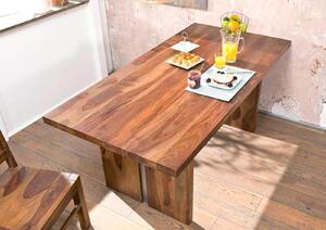 ROUND Jedálenský stôl 180x90 cm, hnedá, palisander