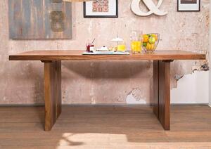 ROUND Jedálenský stôl 180x90 cm, hnedá, palisander