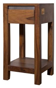 ROUND Príručný stolík 30x30 cm, hnedá, palisander