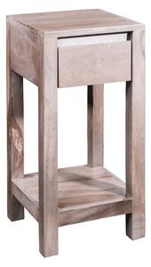 ROUND Príručný stolík 30x30x60 cm, dymová, palisander