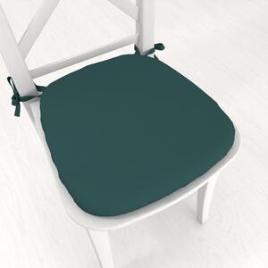 Biante Oblý podsedák Rongo RG-099 Tmavý fľaškovo zelený - 39x37x3 cm
