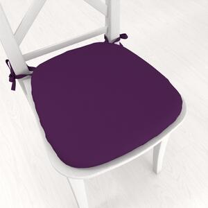 Biante Oblý podsedák Rongo RG-064 Tmavo fialový - 39x37x3 cm
