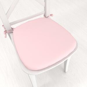 Biante Oblý podsedák Rongo RG-062 Cukrovo ružový - 39x37x3 cm