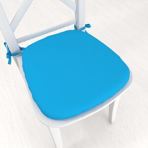 Biante Oblý podsedák Rongo RG-073 Modrý - 39x37x3 cm