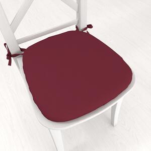 Biante Oblý podsedák Rongo RG-044 Tmavé bordó - 39x37x3 cm