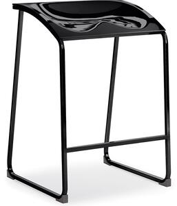 PEDRALI - Nízka barová stolička AROD 500 DS - čierna