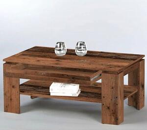 Konferenčný stolík HARRISON tmavé drevo s patinou