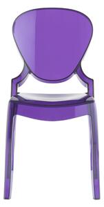 PEDRALI - Stolička QUEEN 650 DS - transparentná fialová