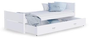 GL Jednolôžková posteľ s úložným priestorom 90x200 Dante - biela